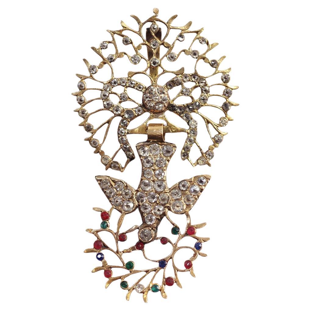 Antique Saint Esprit pendant in 18k gold, French gold Holy spirit pendant