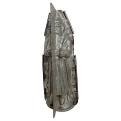 Antique Saint Nicholas Belsnickle Santa Christmas Chocolate Mold, France 1900s