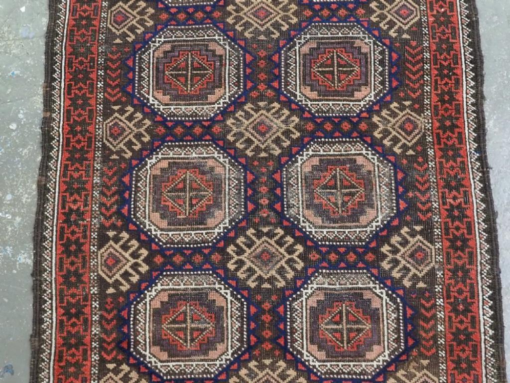 Woven Antique Salar Khani Baluch Rug, Circa 1900 For Sale