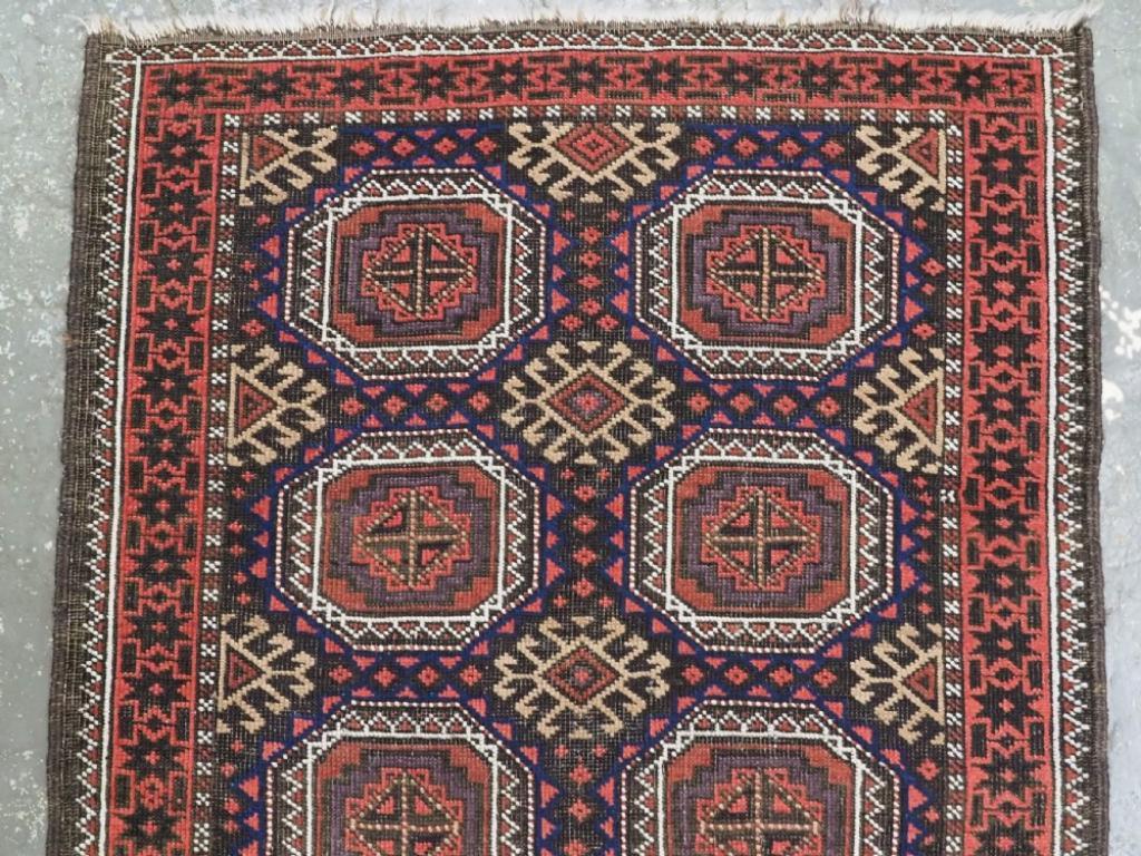 Antiker Salar Khani Baluch-Teppich, Khorasan-Region, um 1900 (Asiatisch) im Angebot