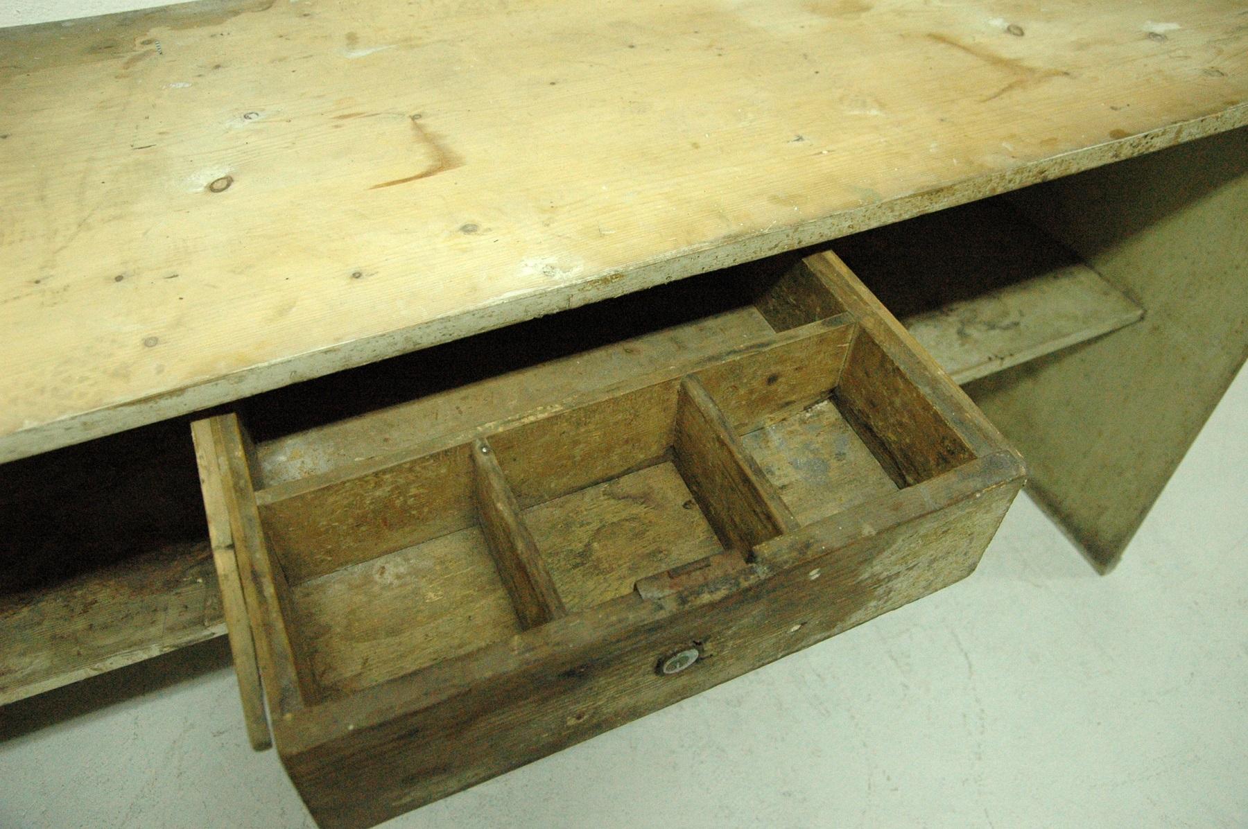 Antique Sales Counter, Work Table from the 1920s, Bohemia 3