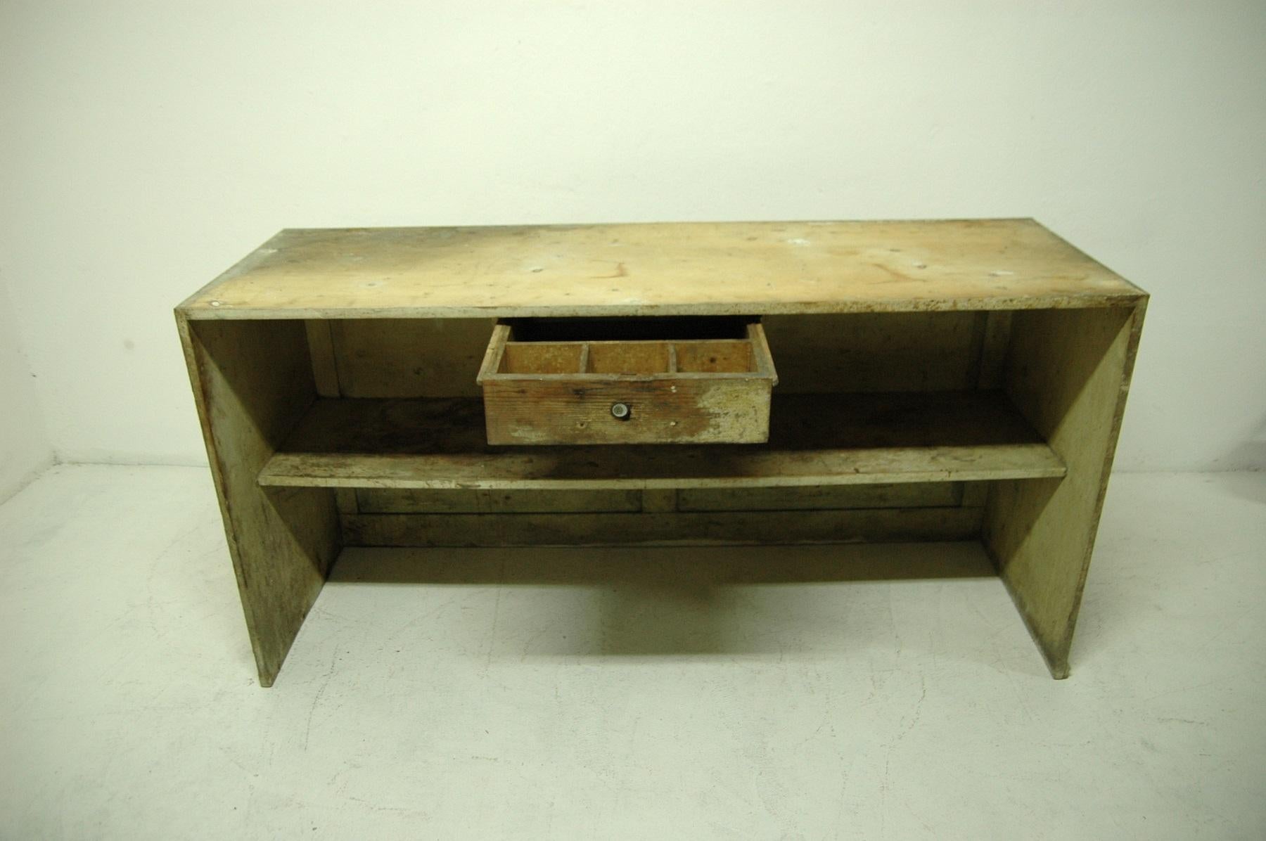 Antique Sales Counter, Work Table from the 1920s, Bohemia 7