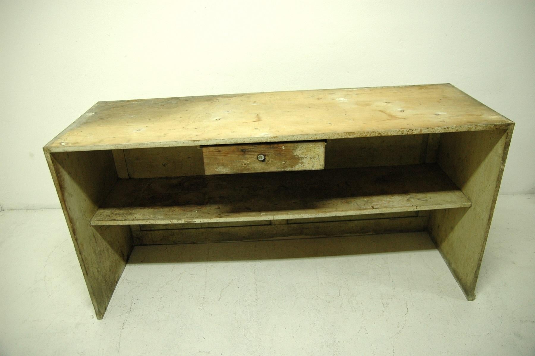 Czech Antique Sales Counter, Work Table from the 1920s, Bohemia