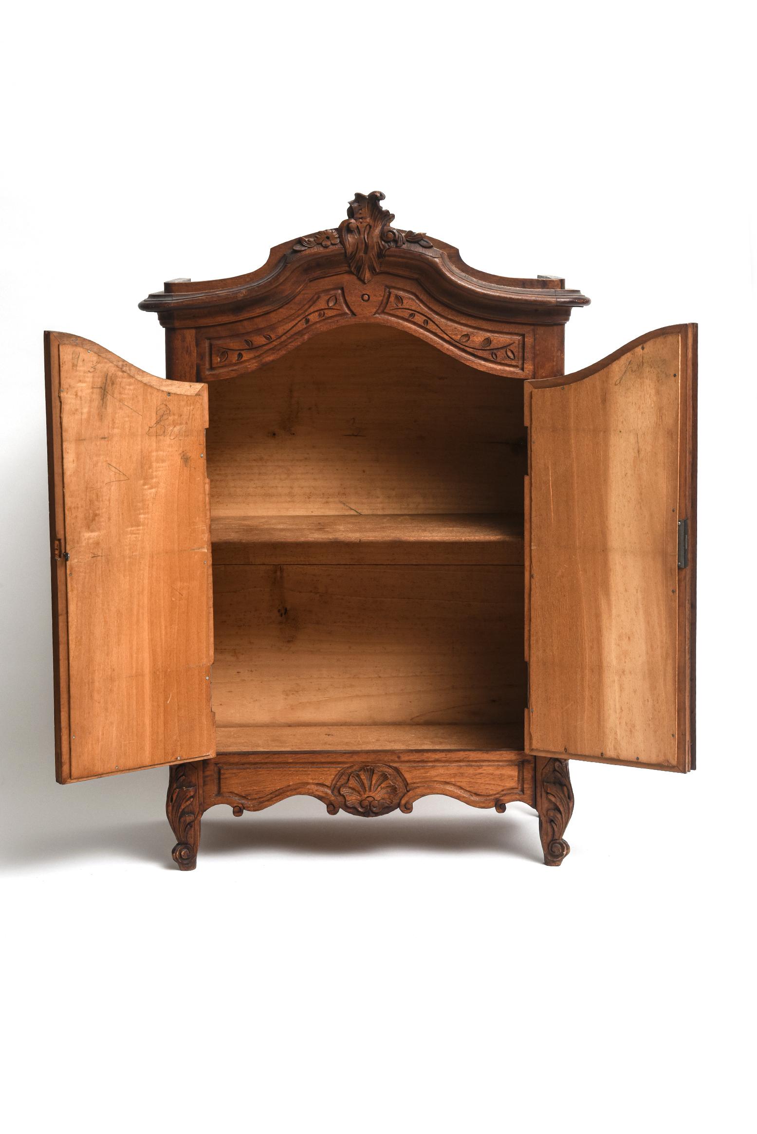 mirrored doll armoire