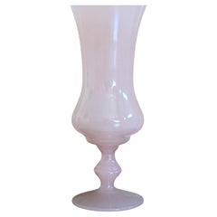 Antique Salmon-Pink Mid-20th Century Opaline Vase