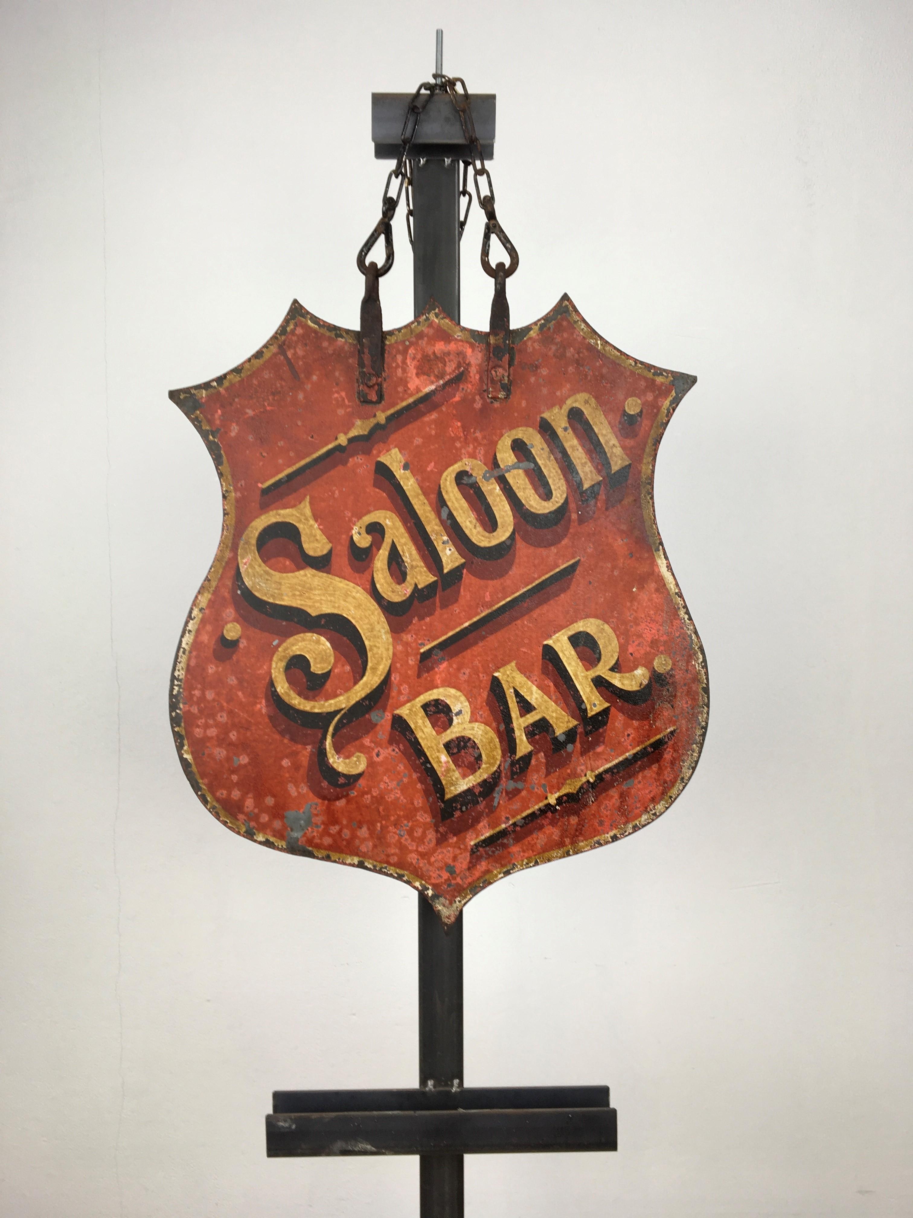 Metal Antique Saloon Bar Pub Sign