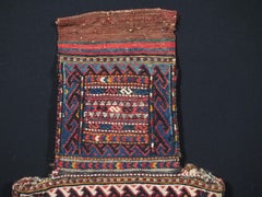 Antique salt-bag by the Quchan Kurd nomads.    Circa 1900.