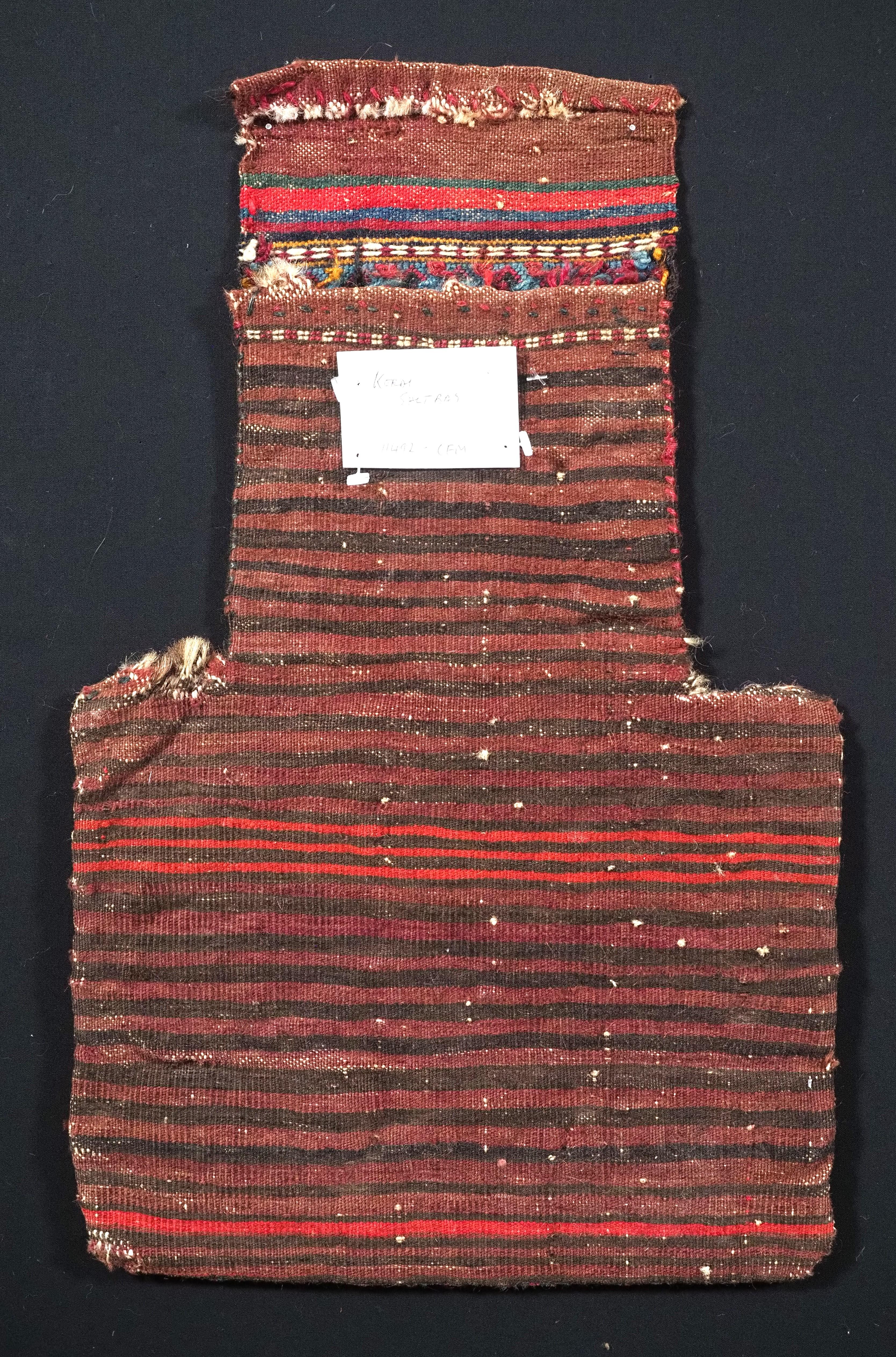Wool Antique salt-bag by the Quchan Kurd nomads.    Circa 1900. For Sale