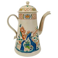 Antike salzglasierte Teekanne aus der Mitte des 18. Jahrhunderts:: England