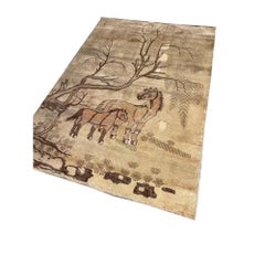 Antique Samarkand Animal Rug 6'8'' X 4'6''