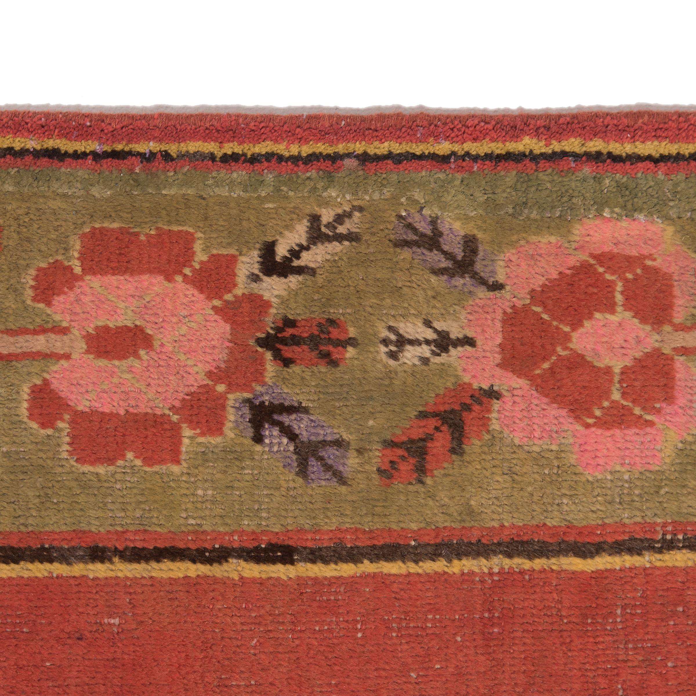 Antique Samarkand Carpet, circa 1930 In Good Condition In Chicago, IL