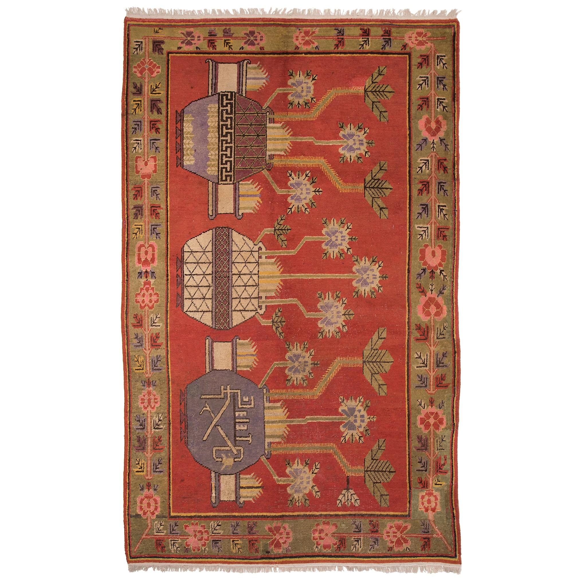 Antique Samarkand Carpet, circa 1930
