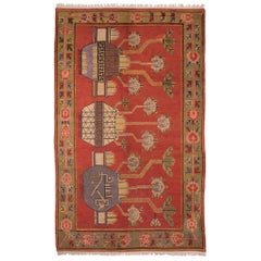 Vintage Samarkand Carpet, circa 1930