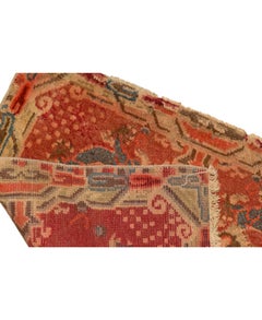 Traditional Handwoven Antique Red Area Rug