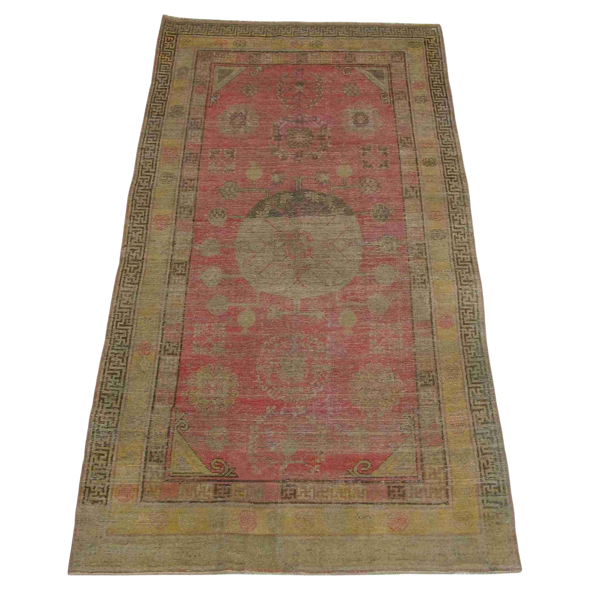 Antiker Samarkand-Teppich 1900 -8'10'' X 4'7'' im Angebot