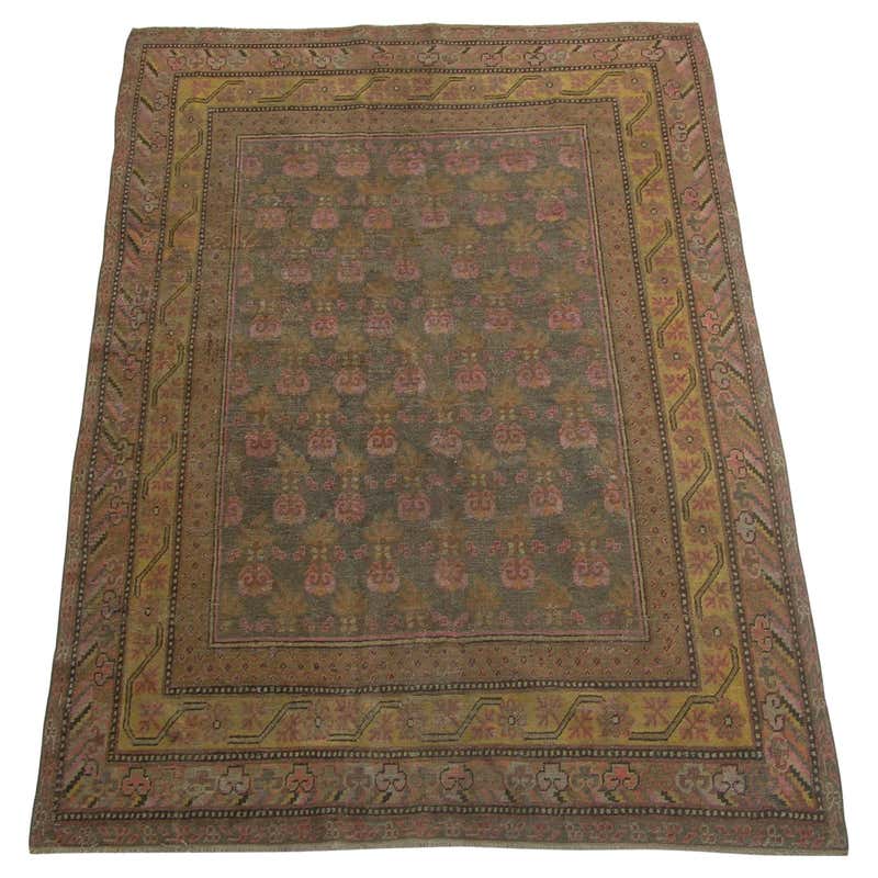 Antique Samarkand Rug 1900 -9'7'' X 5'3'' For Sale at 1stDibs