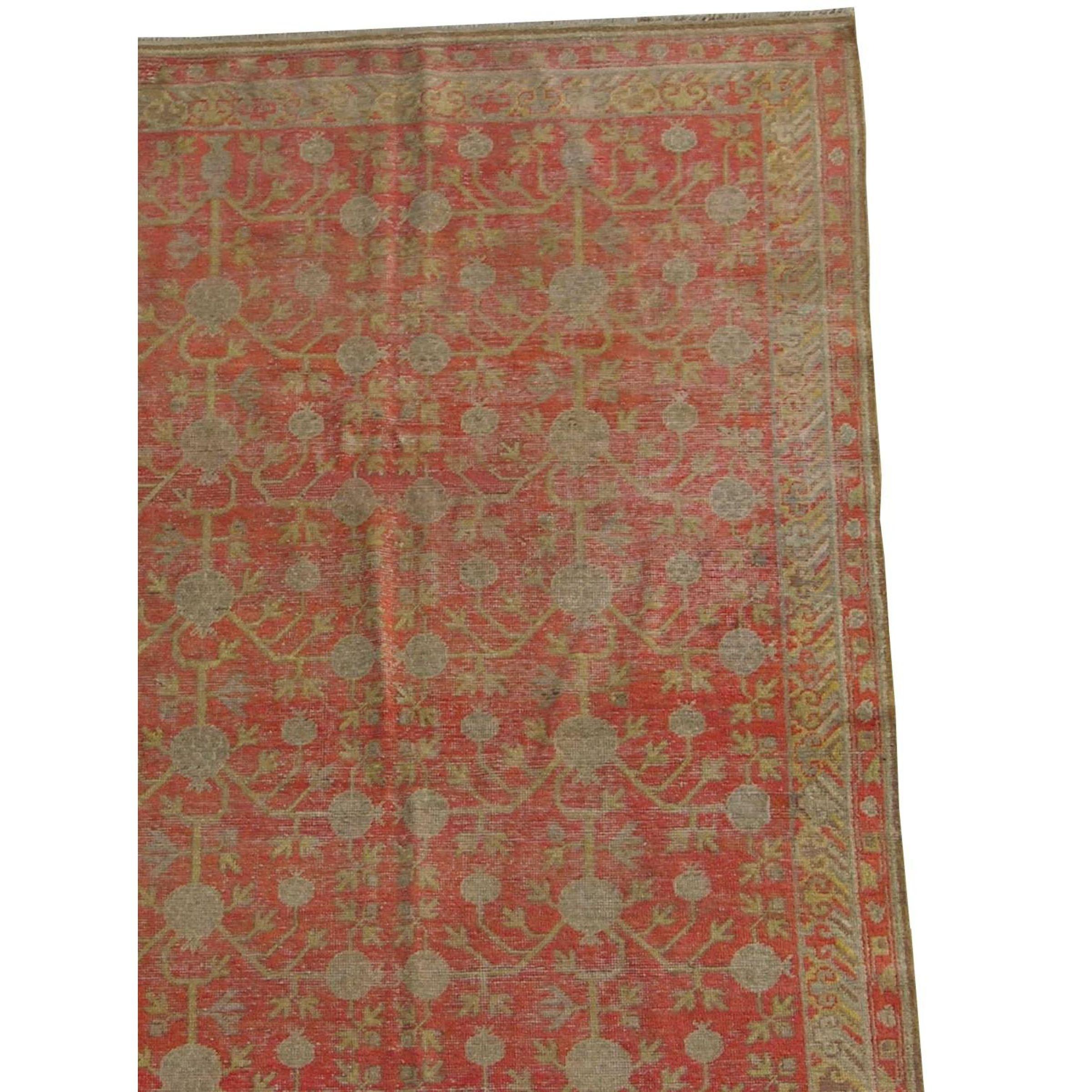 Tribal Antique Samarkand Rug 1900 -8'7'' X 4'8'' For Sale