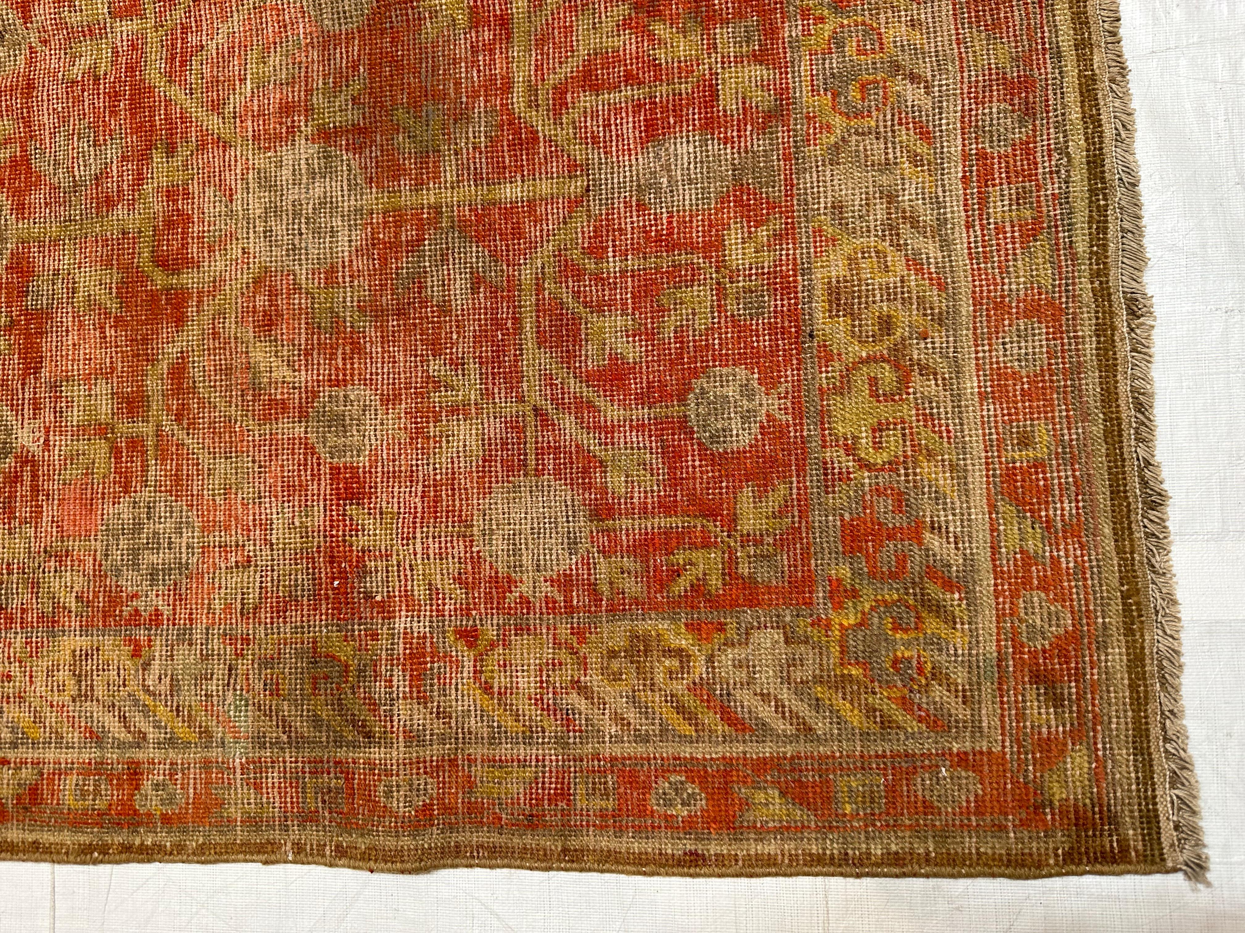 Antiker Samarkand-Teppich 1900 -8'7'' X 4'8'' (Usbekisch) im Angebot