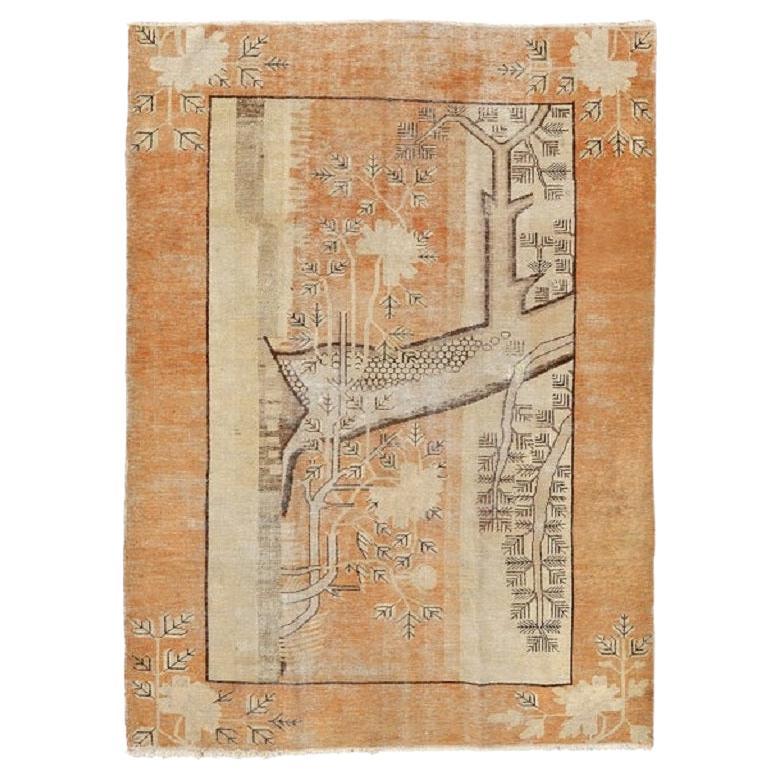 Antique Samarkand Rug - Size: 5'8x7'9