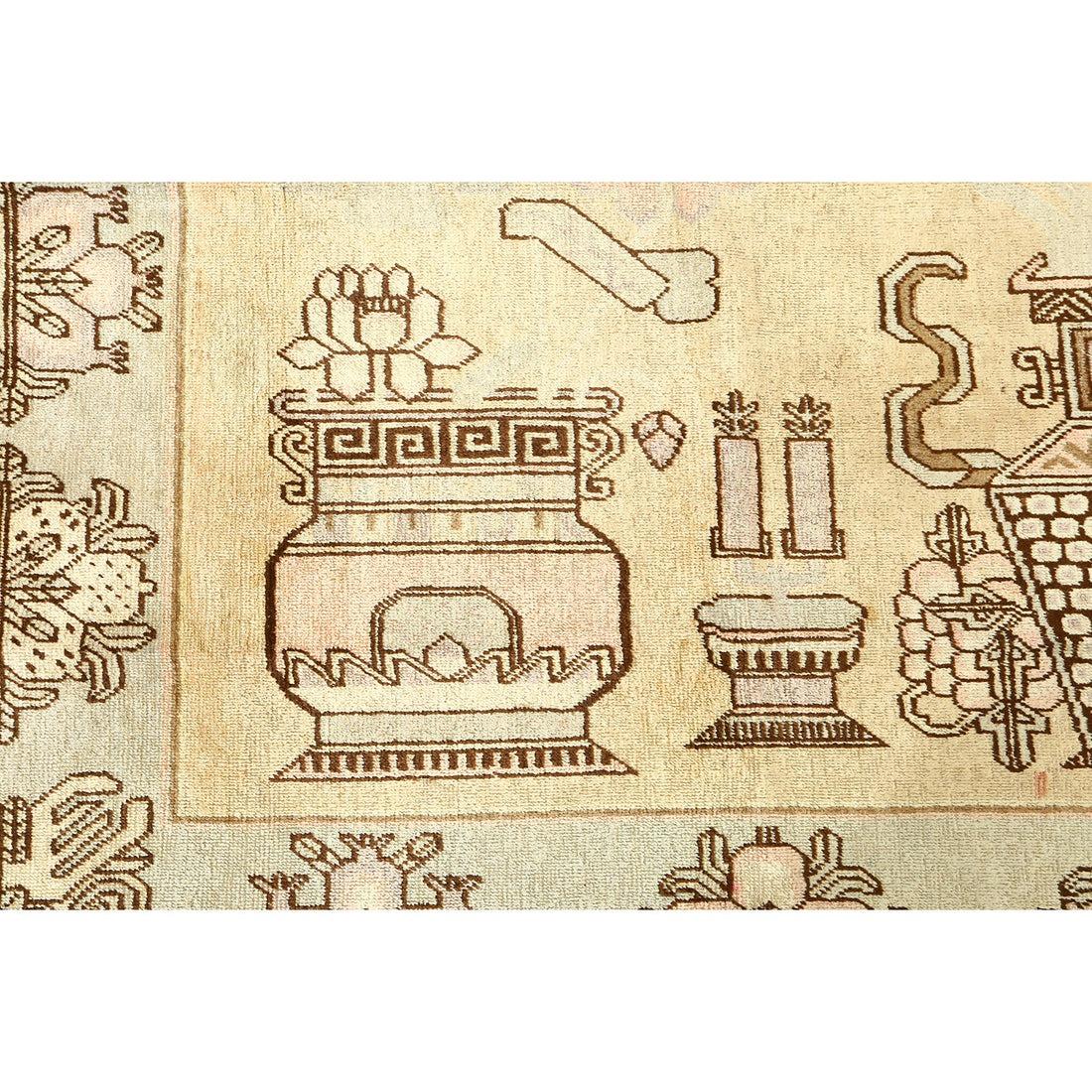 Antiker Samarkand-Teppich - Größe: 8'8x4'9 (Persisch) im Angebot