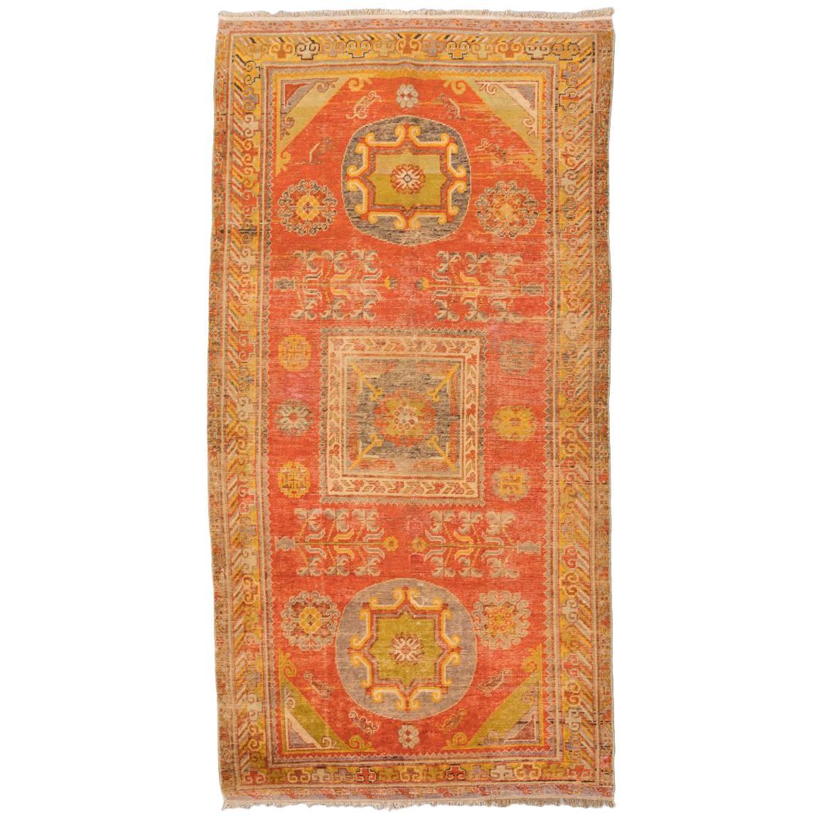 Antique Samarkand Rug, circa Late 19th Century