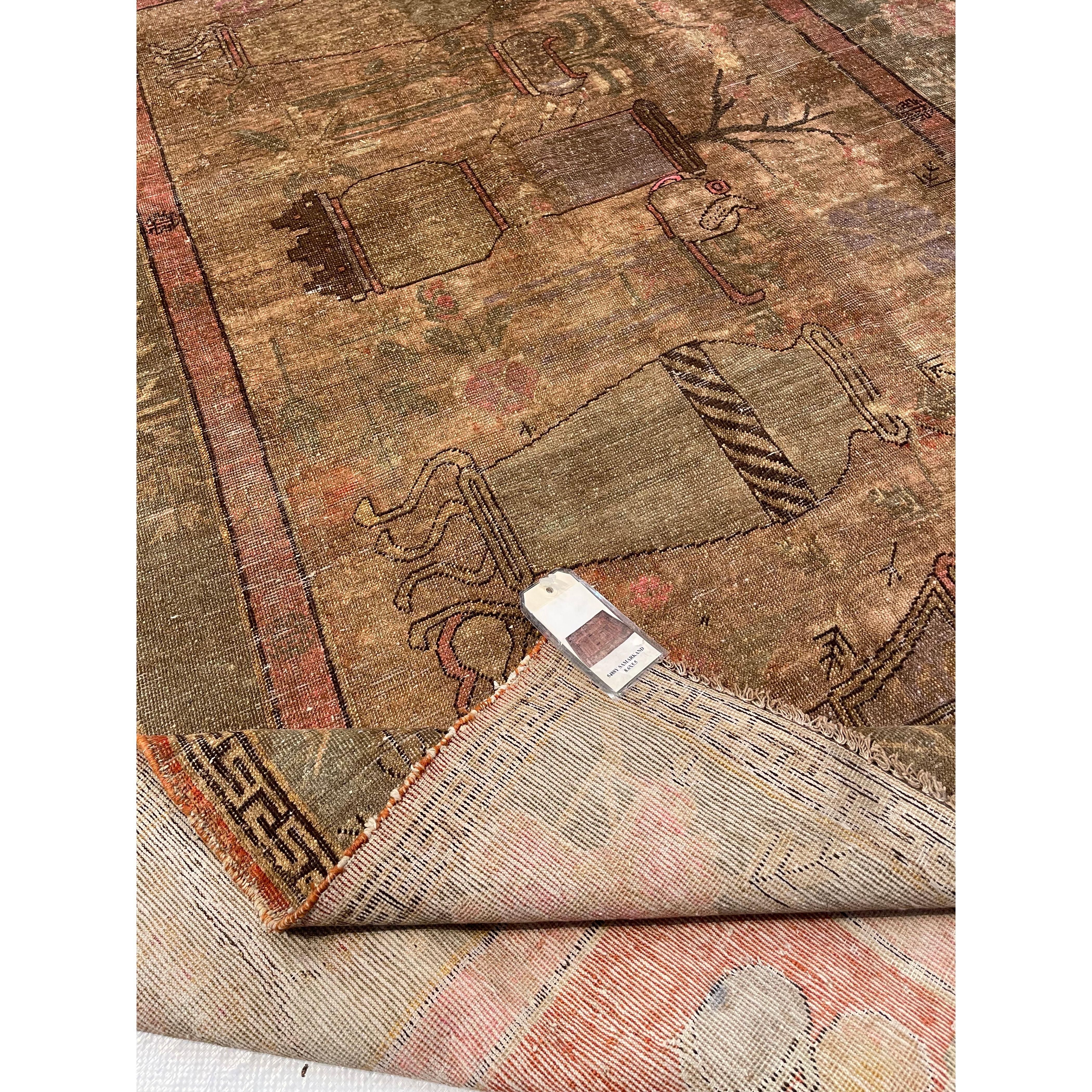 Antike Samarkand-Teppiche: Die Wüstenoase von Khotan war ein wichtiger Ausgangspunkt für  (Sonstiges) im Angebot
