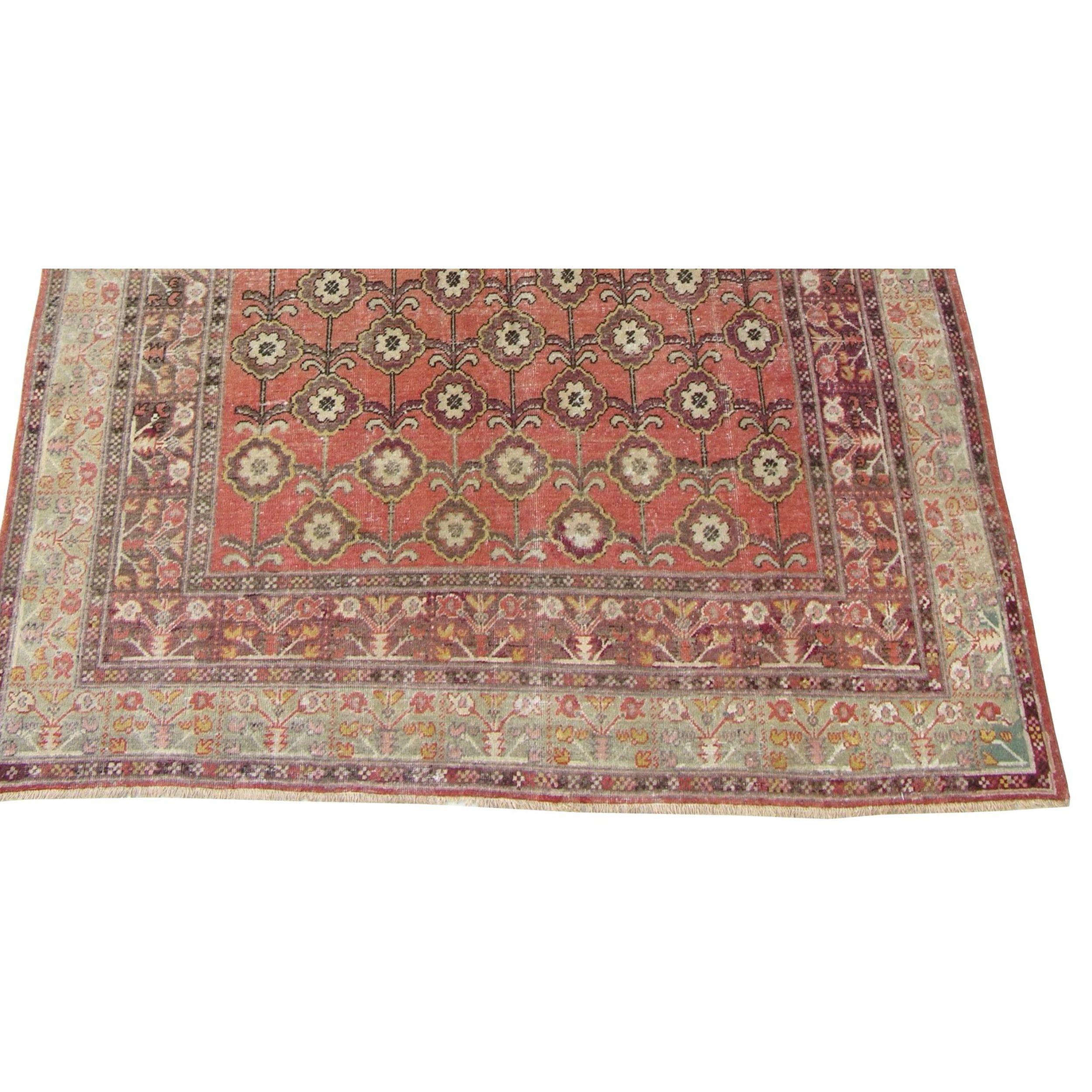 Alfombra antigua de la tribu Samarcanda 12'9'' X 6'7'' Asiático en venta