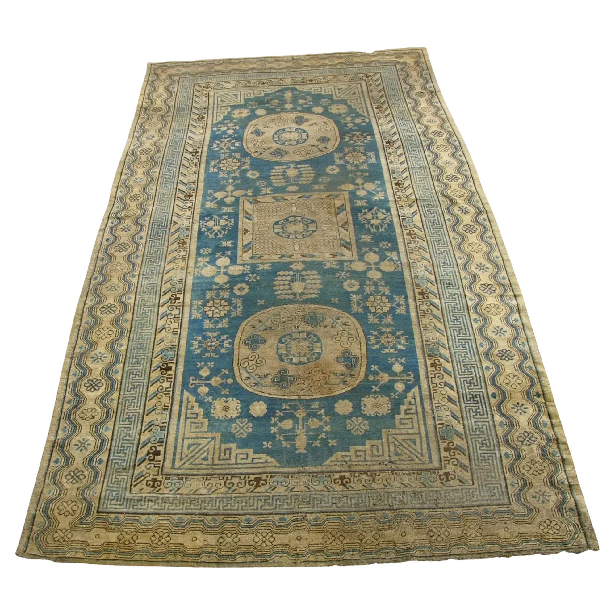 Antique Samarkand Tribe Rug 13'9''x7'4'' For Sale