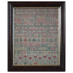 Antique Sampler, 1735, Sarah Reynolds