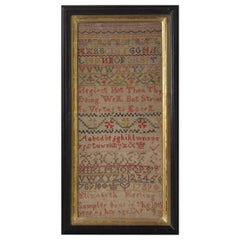 Antique Sampler, 1739, by Elizabeth Keeling