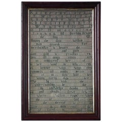 Antique Sampler, 1747 by Dorothy Newton