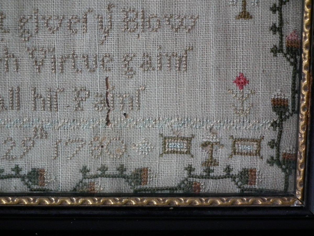 Antique Sampler, 1780 by Lydia Dawes 4