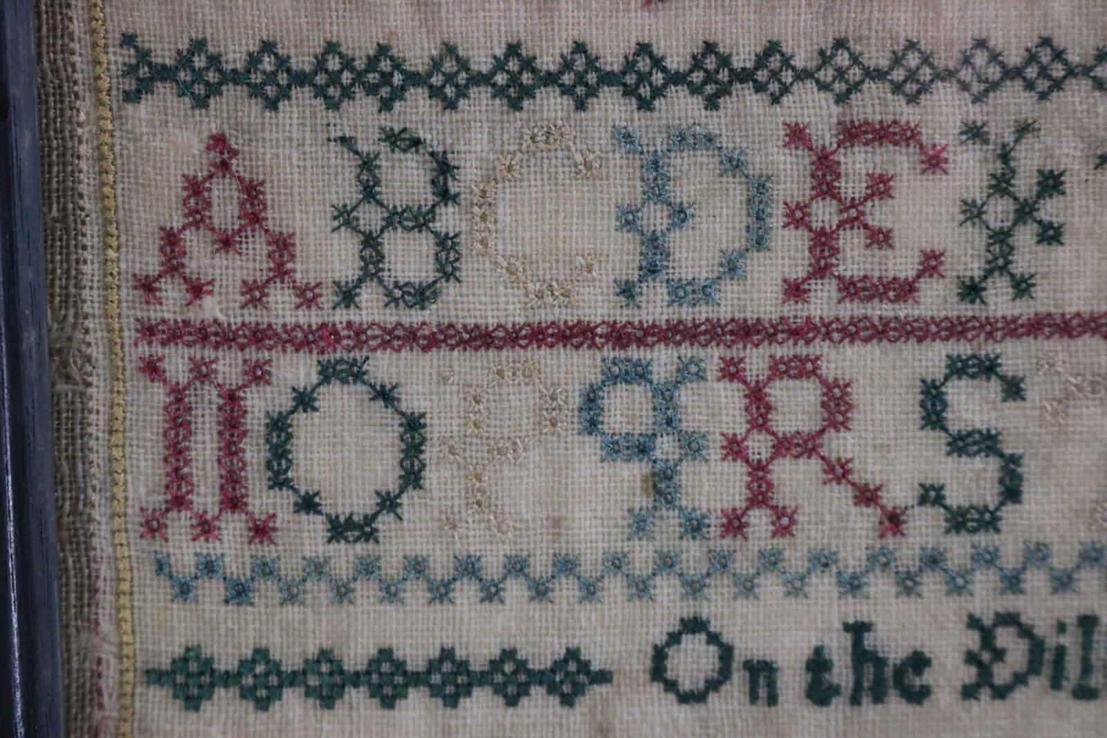 Antique Sampler, 1780's, by Elizabeth Brenchley In Good Condition For Sale In Chelmsford, Essex