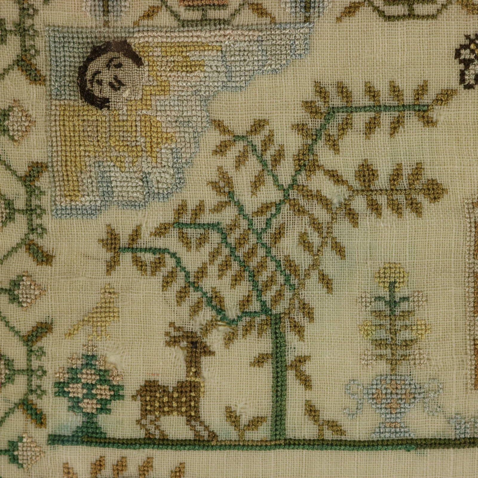 Antique Sampler, 1783, by Eliz Taylor Aged 9 5