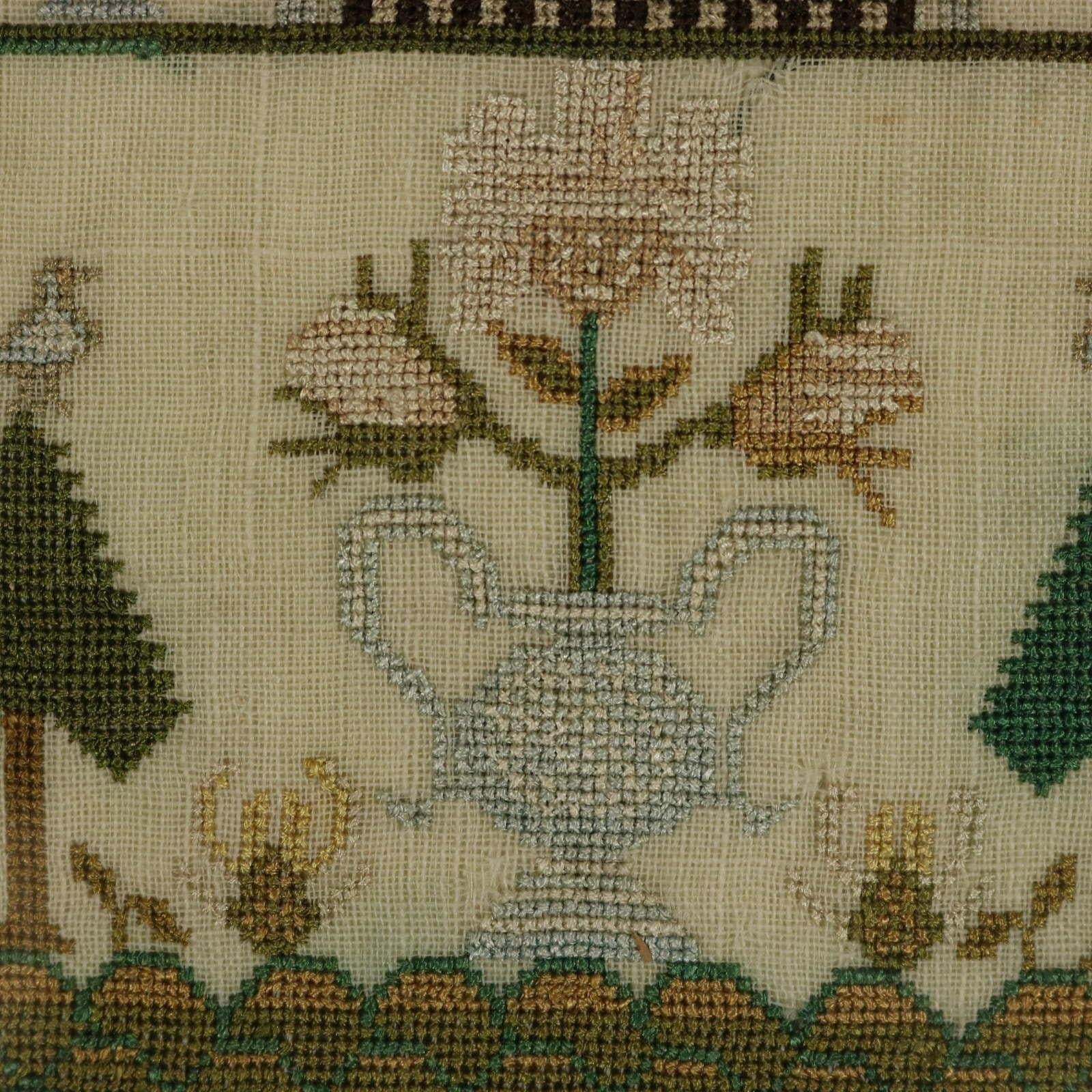 Antique Sampler, 1783, by Eliz Taylor Aged 9 6