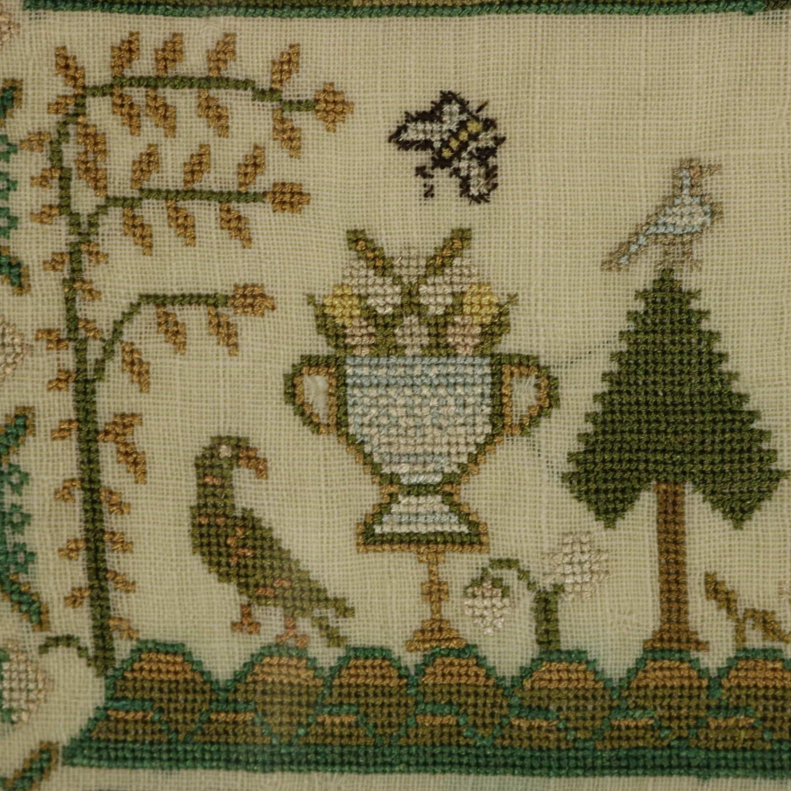 Antique Sampler, 1783, by Eliz Taylor Aged 9 7