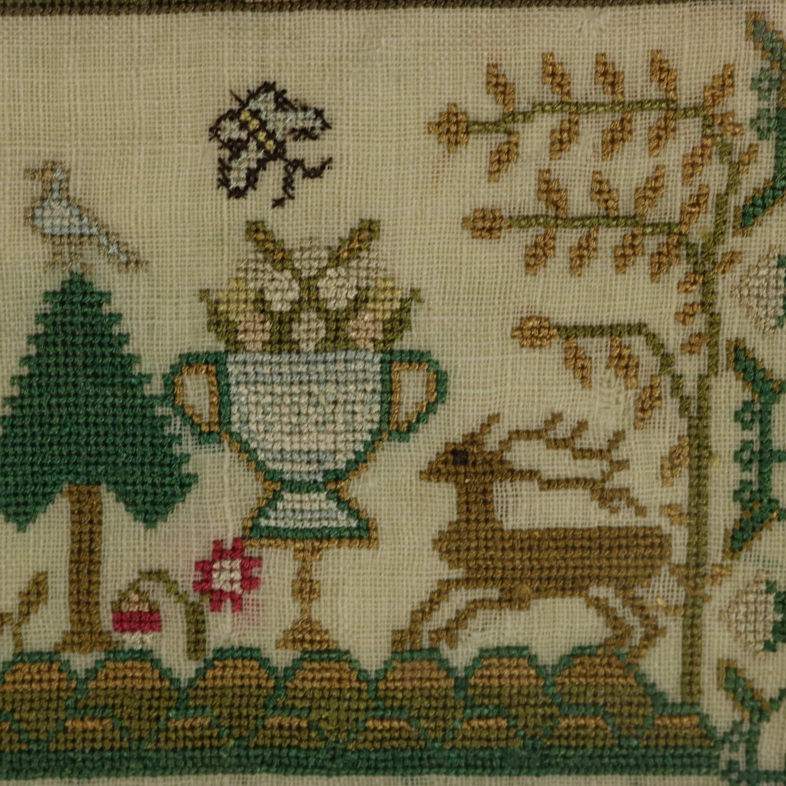 Antique Sampler, 1783, by Eliz Taylor Aged 9 8