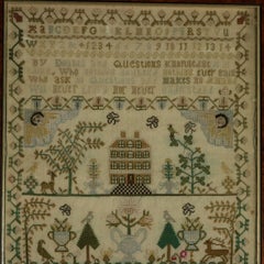 Antique Sampler, 1783, by Eliz Taylor Aged 9