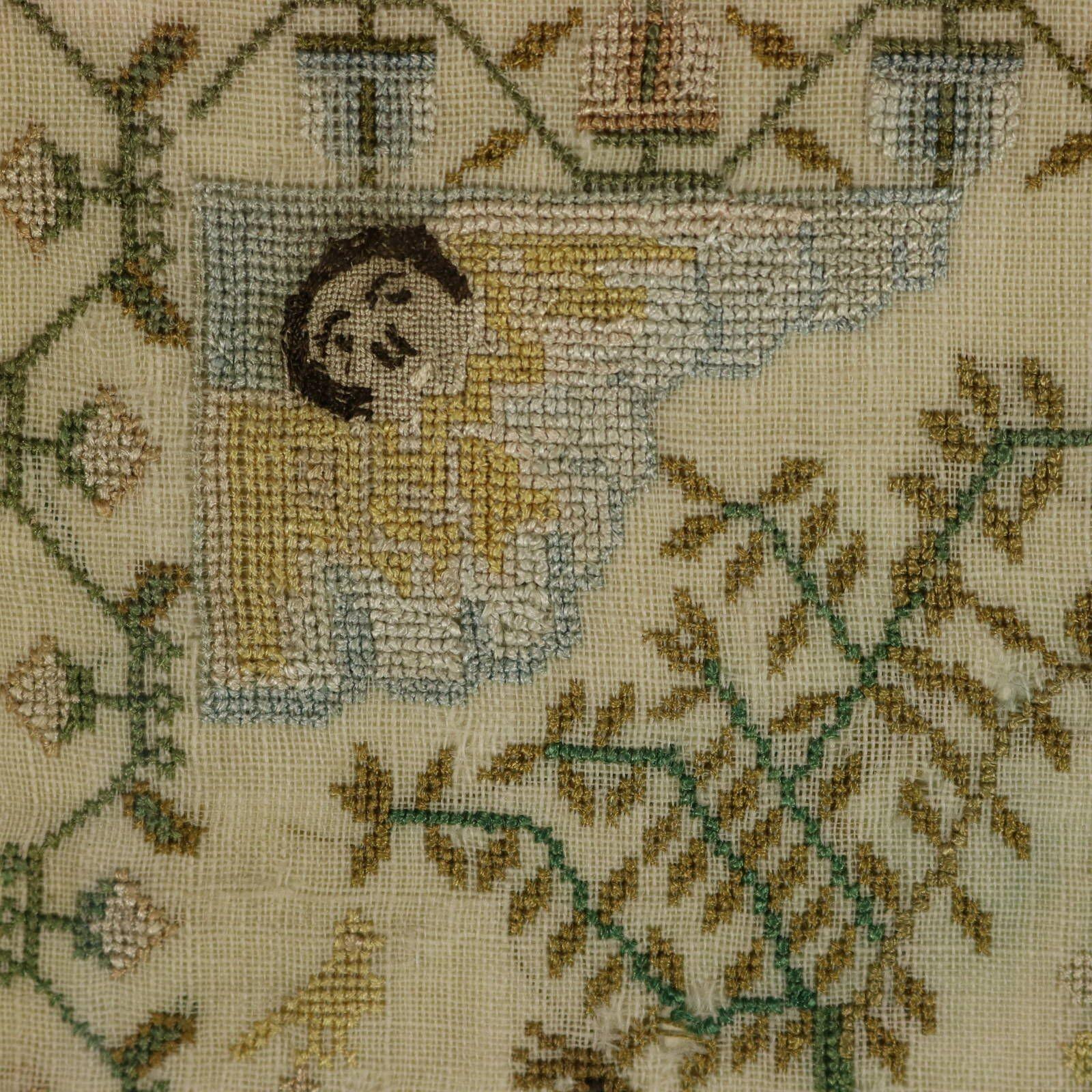 Antique Sampler, 1783, by Eliz Taylor Aged 9 2