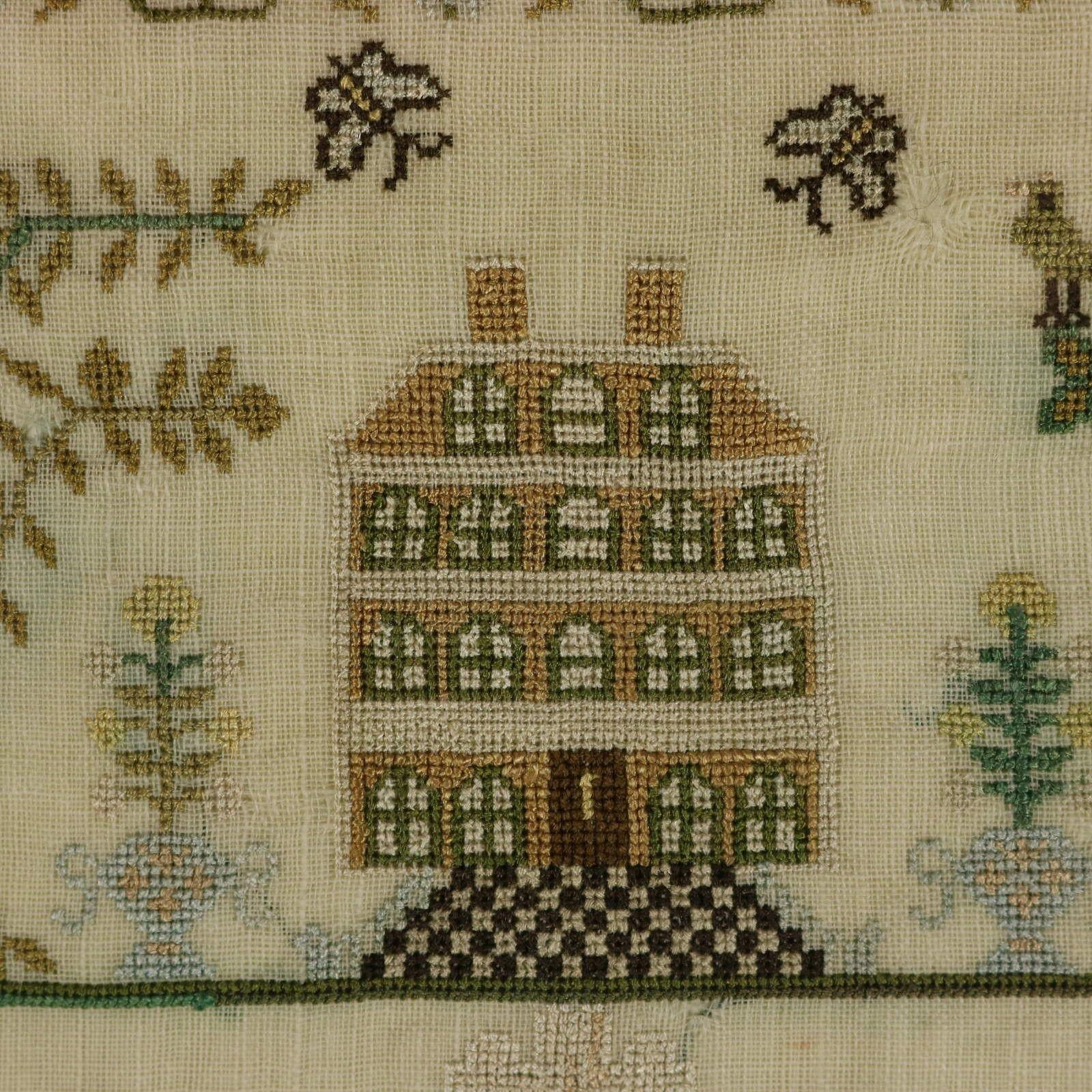 Antique Sampler, 1783, by Eliz Taylor Aged 9 4