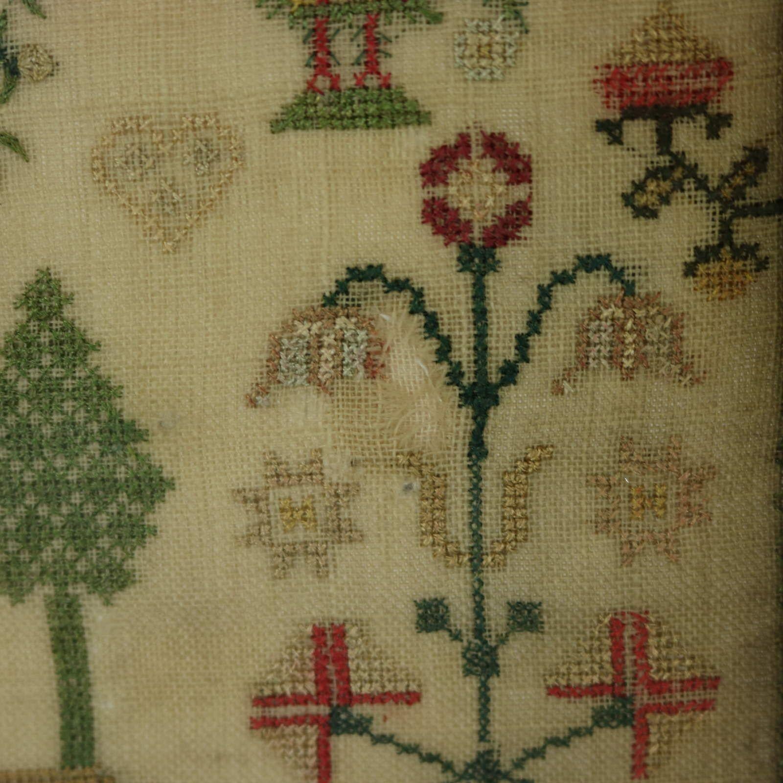 Antique Sampler, 1787, by Marion Erskine For Sale 14