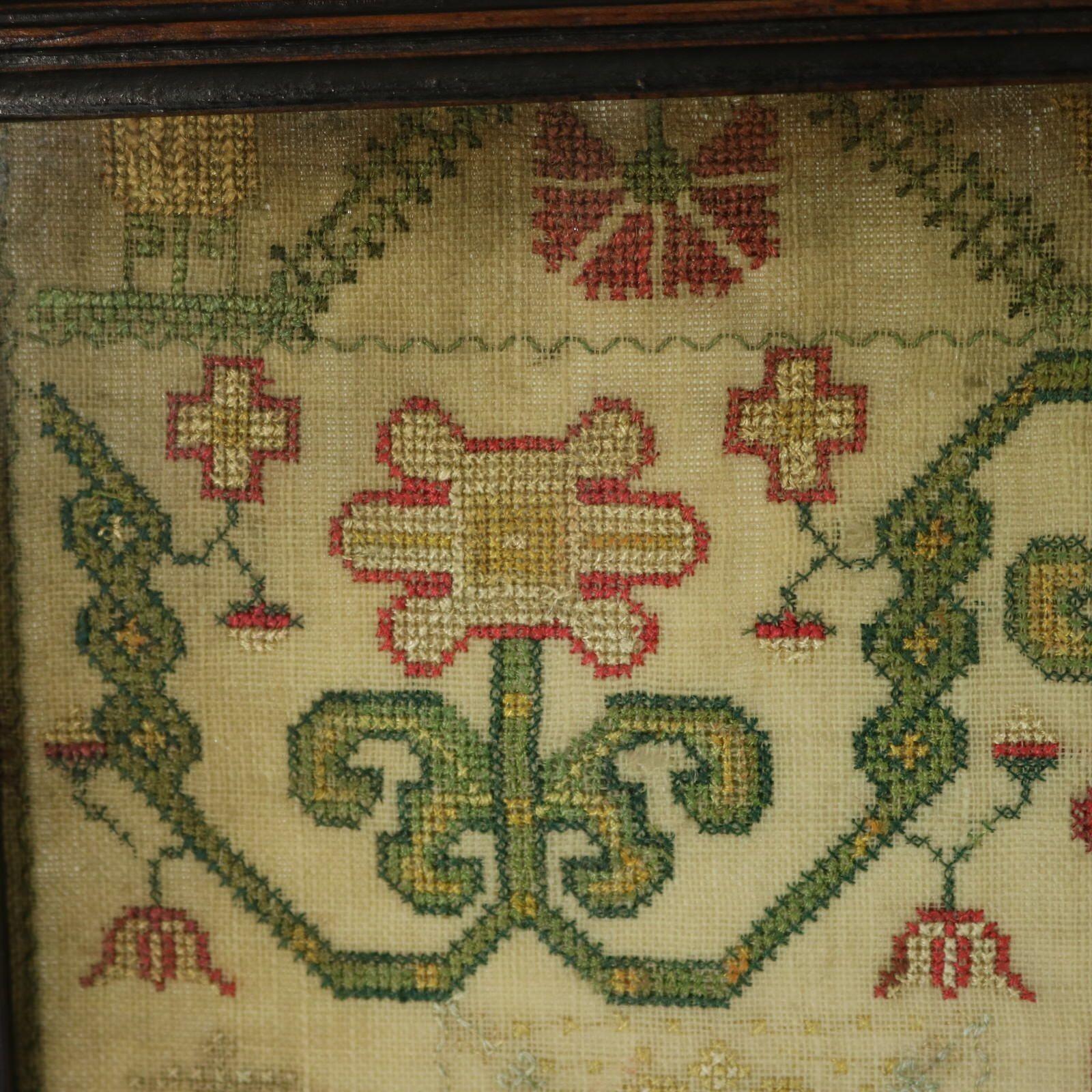 Antique Sampler, 1787, by Marion Erskine For Sale 15