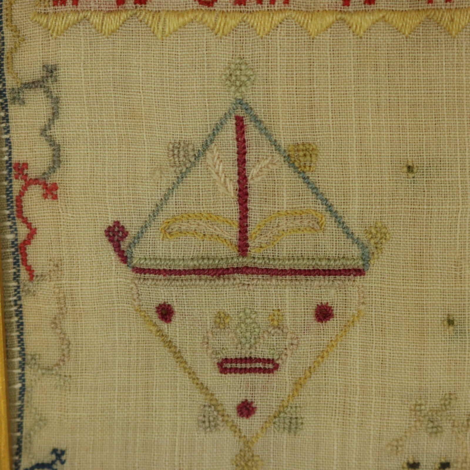 Antique Sampler, 1799, by Anne Strong For Sale 1