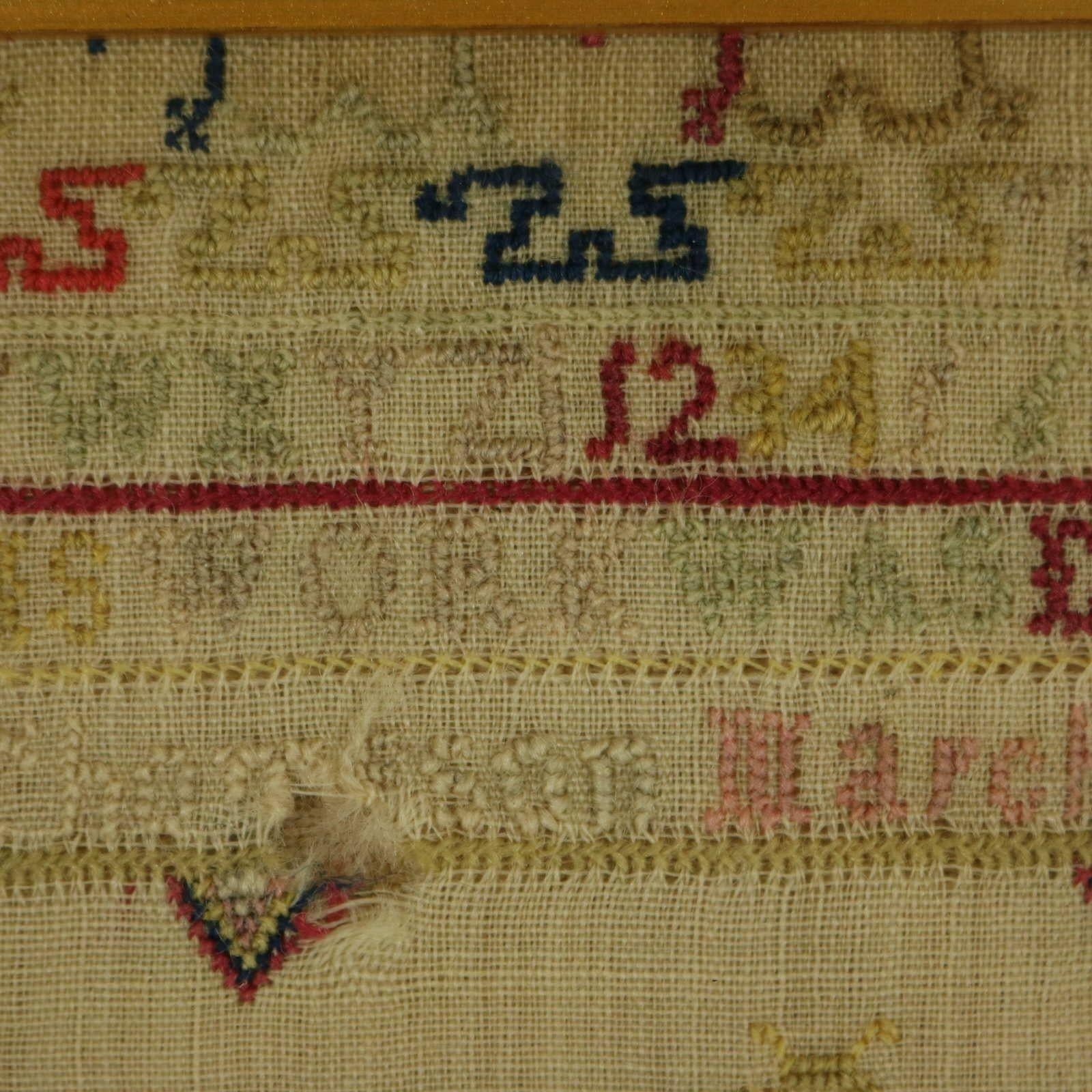 Antique Sampler, 1799, by Anne Strong For Sale 10