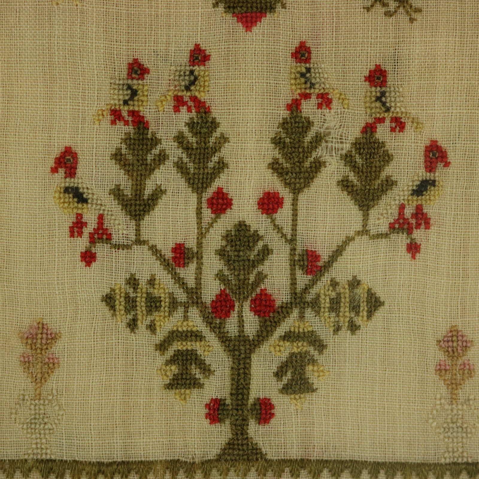 Late 18th Century Antique Sampler, 1799, by Anne Strong For Sale