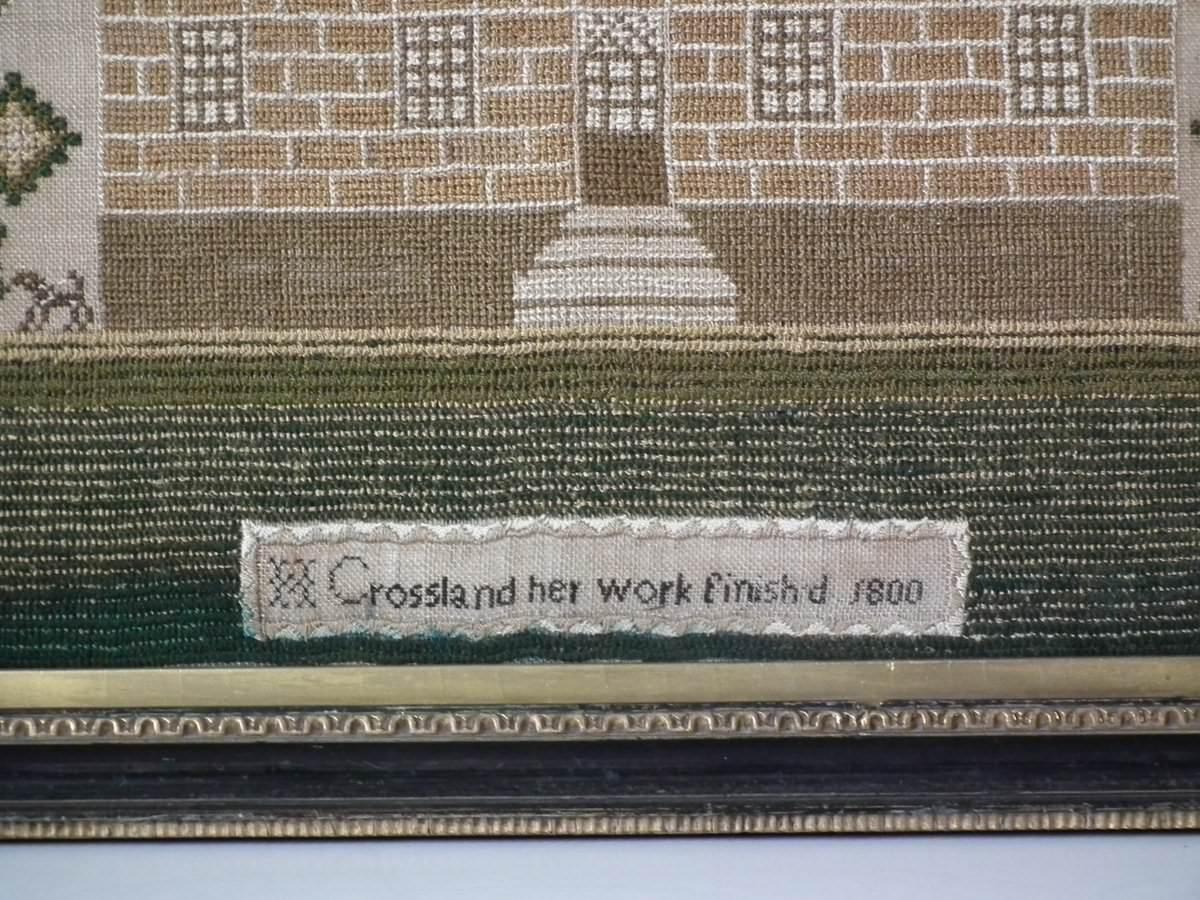 Antique Sampler, 1800, by Hannah Crossland In Good Condition In Chelmsford, Essex