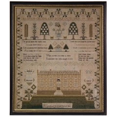 Antique Sampler, 1800, by Hannah Crossland