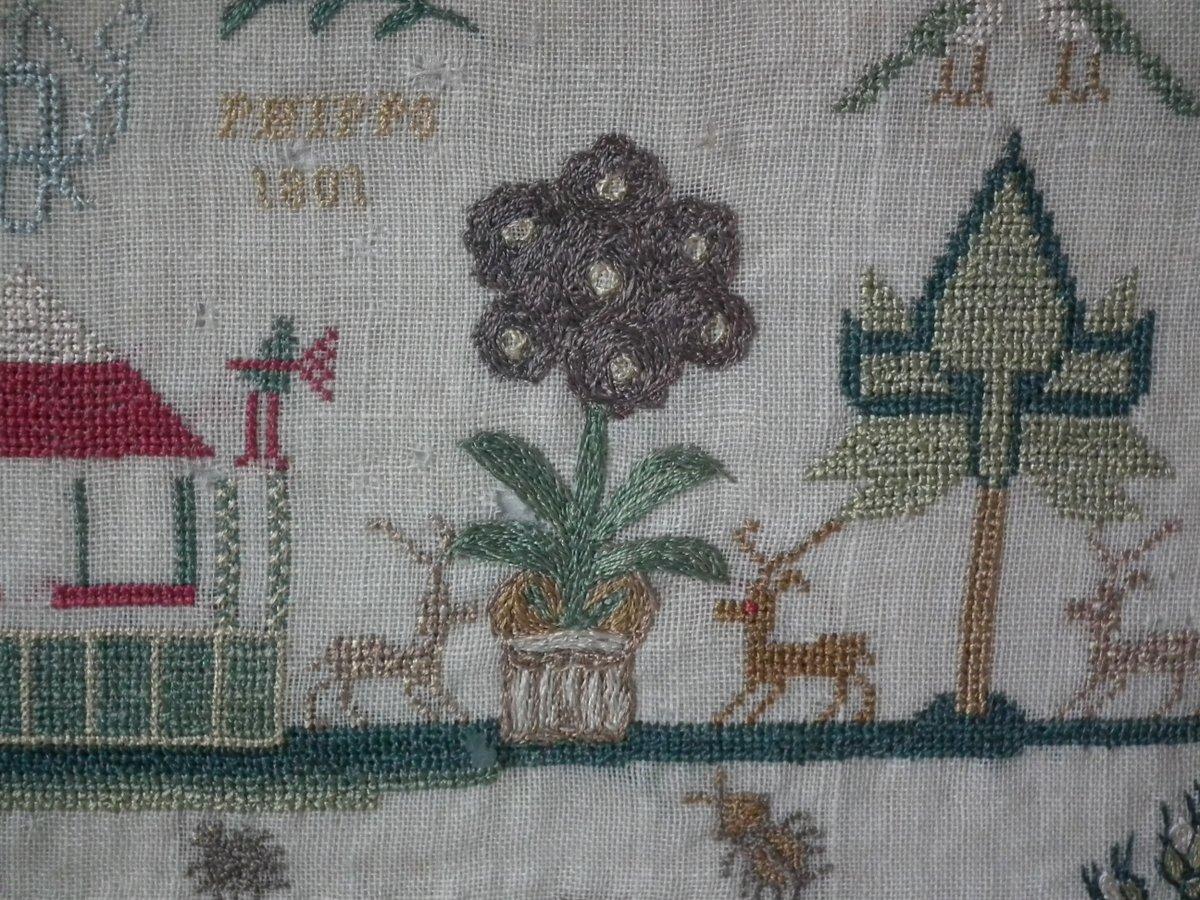 Antique Sampler, 1801 by Sally Phipps 2