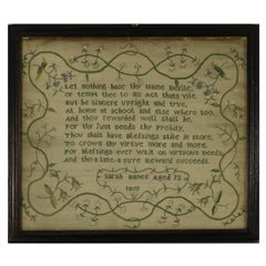 Muestrario antiguo, 1801, por Sarah Banes