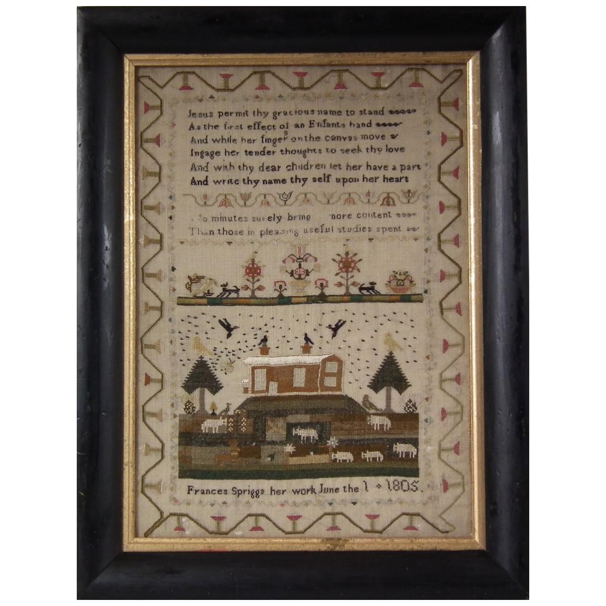 Antique Samplers 37 For Sale on 1stDibs